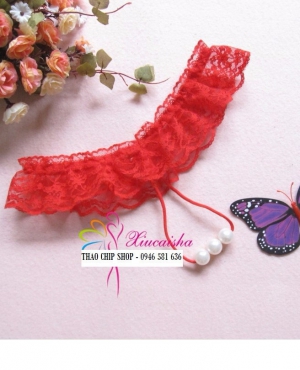 Quần lót nữ sexy lọt khe gắn hạt QL26 4 màu