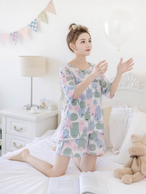 Bộ đồ mặc nhà quỷ nhỏ cute DT105