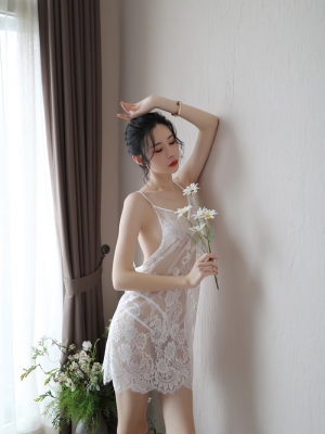 Váy ngủ quyến rũ DN544-trắng