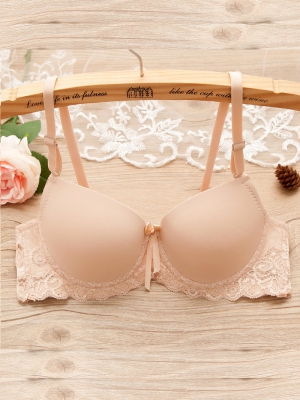 Áo lót nâng ngực phối ren DOL59-Nude